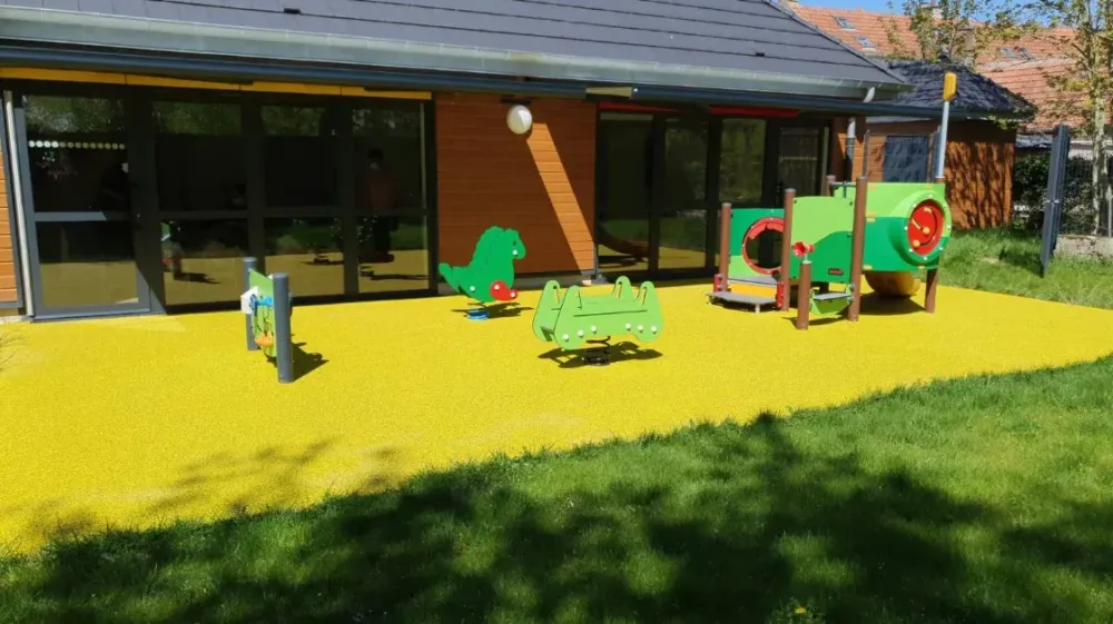Sol amortissant pour aire de jeux près de Chartres